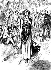 Boudicca Boadicea, 1st Century British Queen of the Iceni, Rallying Her Troops by Unbekannt
