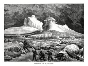 Breaking-up of an Ice-Field, 1877 by Unbekannt