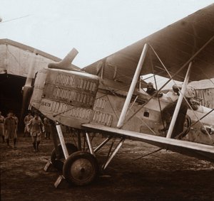 Breguet Biplane About to Take Off