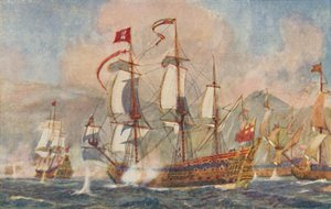 British Warship of the 17th Century