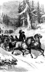 British Troops Conveyed Through Canada in Winter, c1860s-c1880