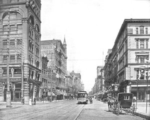 Broadway, North from Chestnut Street, St. Louis, Missouri, USA, c1900