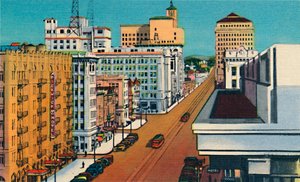 Broadway, San Diego, California, c1941