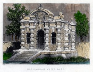 Buckingham Water Gate, the Strand, London by Unbekannt