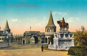 Budapest - St Stephens-statue by Unbekannt