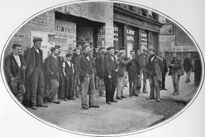 Builders men ready for work, London, c1900