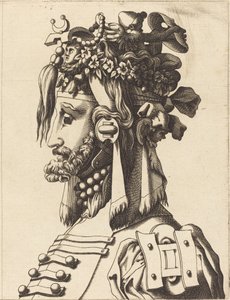 Bust of a Man in an Extravagant Costume by Unbekannt
