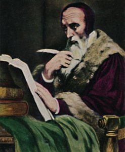 Calvin 1509-1564 - Painting by Scheffer, 1934