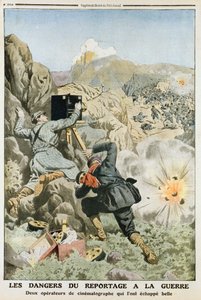 Cameramen Under Fire While Filming in the First Balkan War by Unbekannt