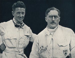 Captain G. E. T. Eyston and Assistant by Unbekannt