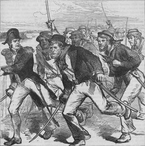 Captain Money Leading the Blue-Jackets, c1880