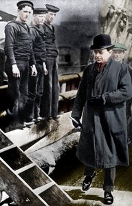 Captain Scott, British Polar Explorer, on the Terra Nova by Unbekannt