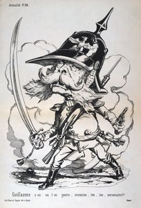 Caricature of Wilhelm I of Prussia, Franco-Prussian war