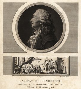 Caritat de Condorcet (1743-1794), French philosopher and mathematician by Unbekannt