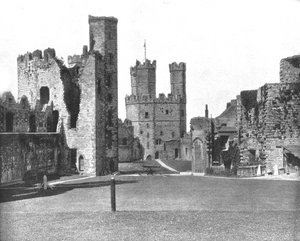 Carnarvon Castle, North Wales, 1894