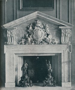 Carved Marble Chimneypiece by William Kent in the Public Dining-Room at Hampton Court