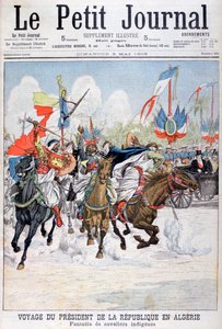 Cavalcade of Native Troops During the Visit of President Loubet to Algeria by Unbekannt