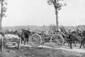 Cavalry and Artillery of the French 10th Army, Villers-Cotterets, Aisne, France
