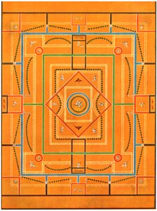 Ceiling decoration, Pompeii, Italy by Unbekannt