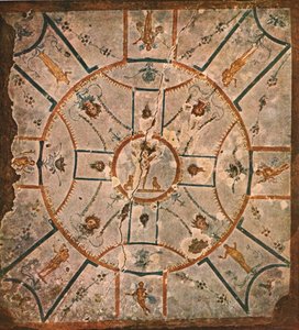 Ceiling in the Chamber of the Hypogeum of Lucina...Rome, Italy, 1928 by Unbekannt