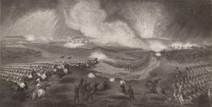 Charge of the British Troops on the Road to Windlesham, April 24, 1854 by Unbekannt