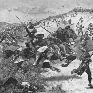 Charge of the Scots at the Battle of Homildon Hill, Northumberland, 1402, 1905