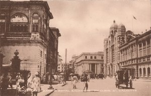 Chartered Bank & Royal Exchange on Cleve St, Calcutta, c1900 by Unbekannt