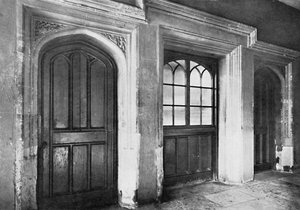 Charterhouse. Doorways Leading from the Screen-Passage of the Hall to the Kitchen and Offices