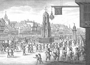 Cheapside, Cross and Conduit by Unbekannt