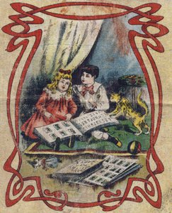 Children Watching a Picture Book to Illustrate the Alphabet