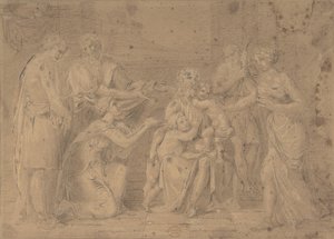 Christ and the Children by Unbekannt