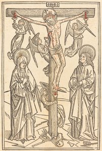 Christ on the Cross with Angels by Unbekannt