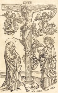 Christ on the Cross with Angels by Unbekannt