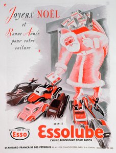 Christmas advert for Essolube motor oil