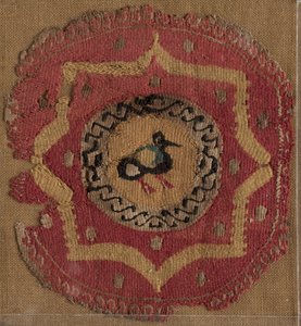 Circular Segmentum with Eight-Pointed Star and Bird, 600s - 700s by Unbekannt