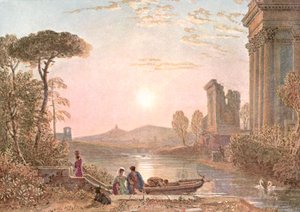 Classical Landscape, c1900 by Unbekannt