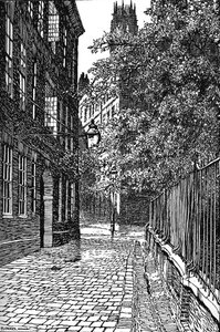 Cliffords Inn, Looking North by Unbekannt