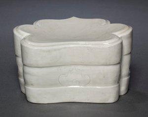 Cloud-Collar Pillow with Waves by Unbekannt
