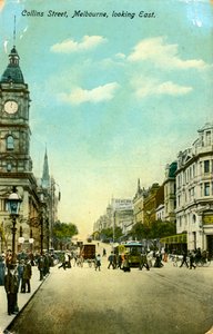 Collins Street, Looking East, Melbourne, Victoria, Australia