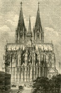 Cologne Cathedral, from the East by Unbekannt