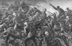 Colonel Galbraith at the Battle of Maiwand, c. 1880