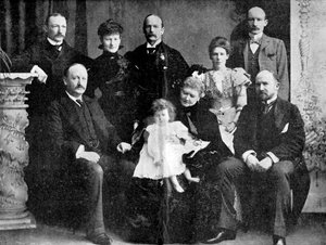 Colonel Robert Baden-Powell and His Mother, Sister and Four Brothers, 1900