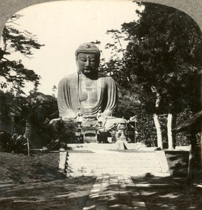 Colossal Statue of Buddha, Reverenced by the Japanese, in a Sylvan Temple, Kamakura, Japan, c1900