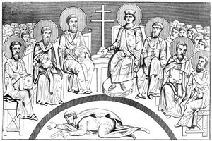 Commemoration of the second council of Nice, 9th-10th century, 1849