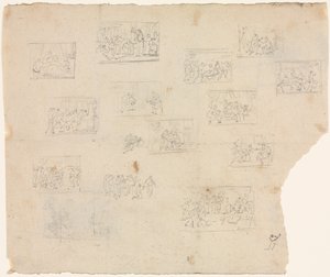 Compositional Sketches after Raphael and other artists, c. 1800