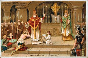 Conversion of Witikind, 785 AD by Unbekannt