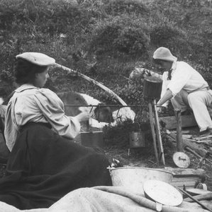 Cooking on the fire