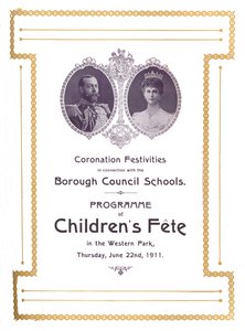 Coronation Festivities in Connection with the Borough Council Schools by Unbekannt