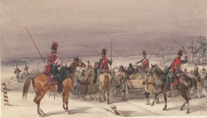 Cossacks Convoying Deportees, 1831 by Unbekannt