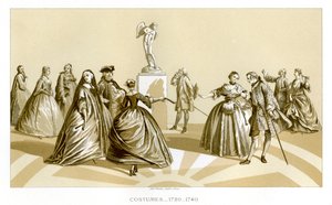 Costumes, 1720-1740, 1885 by Unbekannt